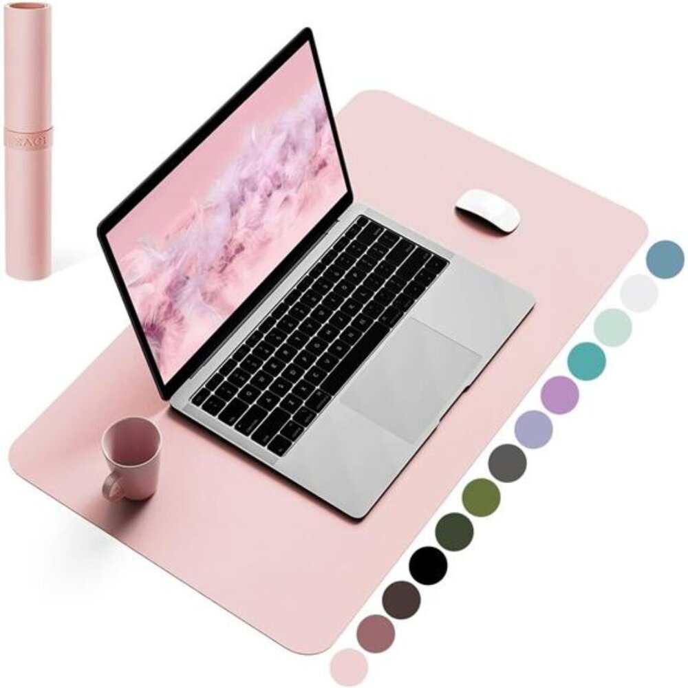 Non-Slip Desk Pad,Mouse Pad,Waterproof PVC Leather Desk Table Protector